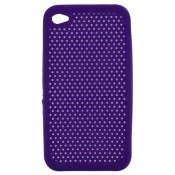 mobilize iphone 4 silicon case air purple