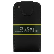 mobilize leather flip case iphone 3g(s) black