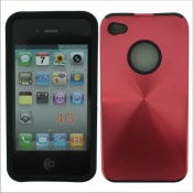 mobilize metal iphone 4 cover deluxe red